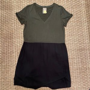 Olive + Black Anthropologie Dress